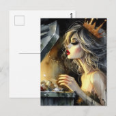 Sprookje op zoek in een vuilnisbak briefkaart (Voorkant / Achterkant)