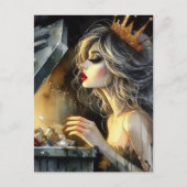 Sprookje op zoek in een vuilnisbak briefkaart (Voorkant)