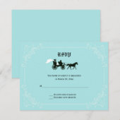 Sprookje Paard en Vervoer RSVP Response Kaarten (Voorkant / Achterkant)