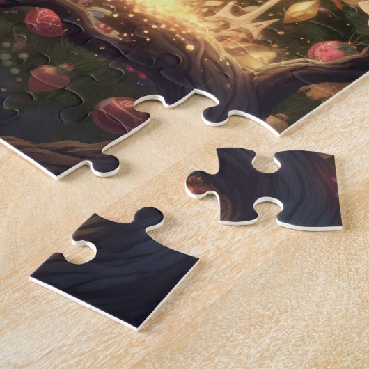 Sprookje- Pixie-stof Mystieke Bos - schattig Legpuzzel (Zijkant)