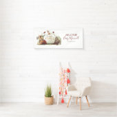 Sprookje Pompoen Herfst Baby shower Spandoek (Insitu)