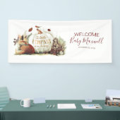 Sprookje Pompoen Herfst Baby shower Spandoek (Beurs)