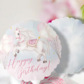sprookje Pony sterren roze ballonnen verjaardagsfe Kaart