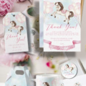 sprookje Pony sterren roze ballonnen verjaardagsfe Kaart