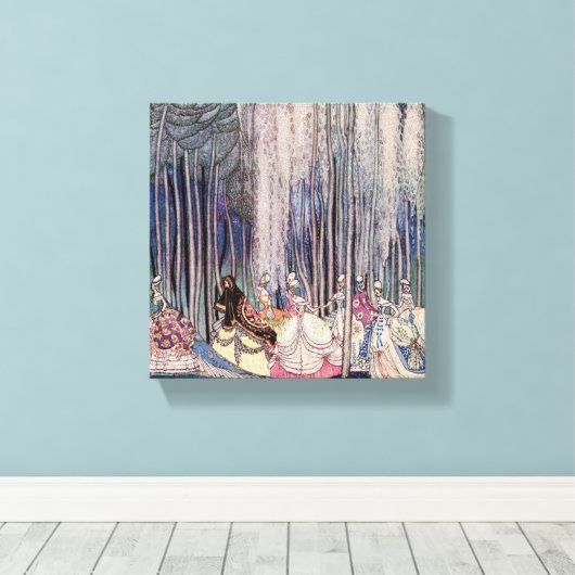 Sprookje Prinses Canvas Wall Art (Insitu (Houten vloer))