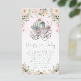 Sprookje Prinses Carriage Bloemen Boek Aanvraag Informatiekaartje