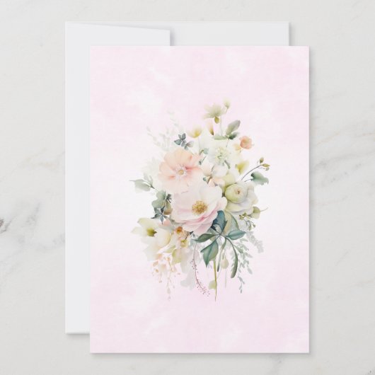 Sprookje Prinses Carriage Meisje Waterverf Kaart (Achterkant)