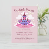 Sprookje Prinses Kasteel Meisjes Verjaardag Kaart (Staand voorkant)