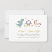 Sprookje Prinses Luier / Wipes Raffle Kaart (Voorkant)