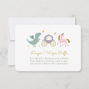 Sprookje Prinses Luier / Wipes Raffle Kaart