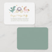 Sprookje Prinses Luier / Wipes Raffle Kaart (Voorkant / Achterkant)