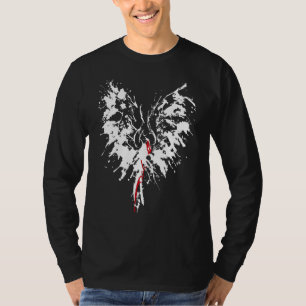 Sprookje Rijzende Phoenix Motief Spetterende Phoen T-shirt