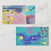 sprookje roze en blauw schattig visitekaartje (Voorkant / Achterkant)