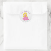 Sprookje Roze Prinses met Blond haar Stickers (Tas)