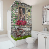 sprookje Rozen Meisjes Foto Lijst Douchegordijn (In situ)
