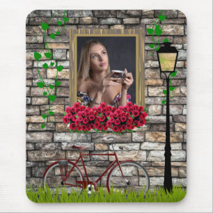 sprookje Rozen Meisjes Foto Lijst Muismat