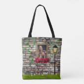  sprookje Rozen Meisjes Foto Lijst Tote Bag (Achterkant)