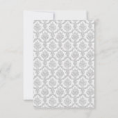 Sprookje RSVP Kaart Damask Turquoise (Achterkant)