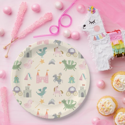 Sprookje Schattig Dragon Baby shower / Verjaardag Papieren Bordje (Feest)