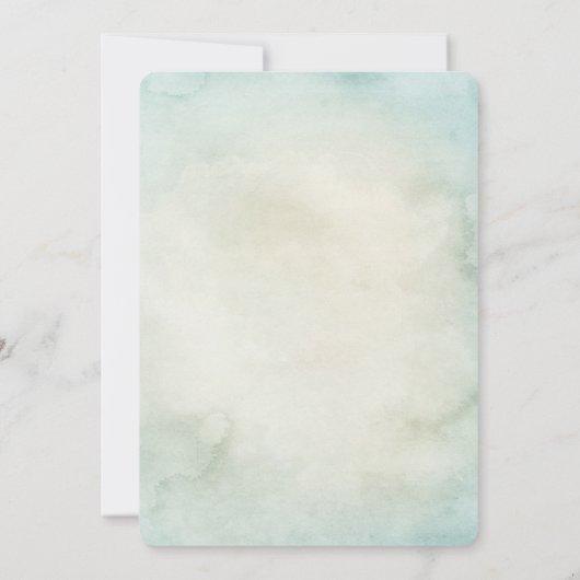 Sprookje Schattig Wit Dragon Baby shower Kaart (Achterkant)