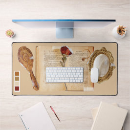 Sprookje Schattige Vrouwelijke Collage Mixed Media Bureaumat