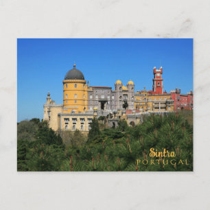 Sprookje Sintra Palace foto, in Portugal Briefkaart