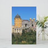 Sprookje Sintra Palace foto, in Portugal Briefpapier (Staand voorkant)