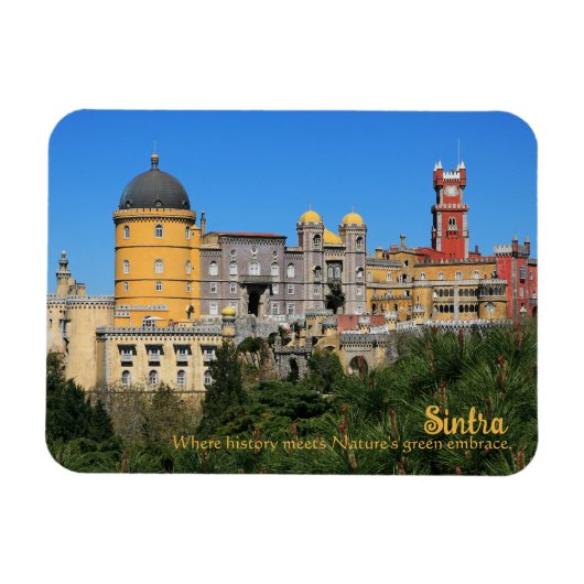 Sprookje Sintra Palace foto, in Portugal Magneet (Horizontaal)