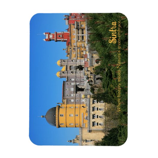 Sprookje Sintra Palace foto, in Portugal Magneet (Verticaal)