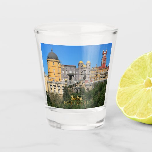 Sprookje Sintra Palace foto, in Portugal Shot Glas (Voorkant)
