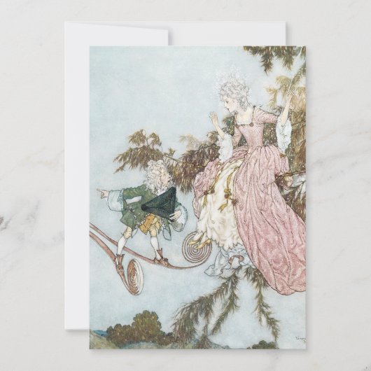 Sprookje Slaapster door Edmund Dulac Kaart (Voorkant)