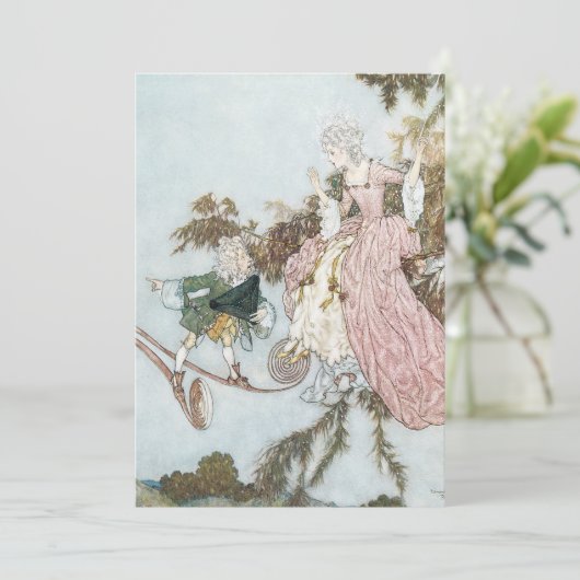 Sprookje Slaapster door Edmund Dulac Kaart (Staand voorkant)