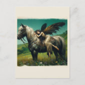 Sprookje slaapt op een paard briefkaart (Voorkant)