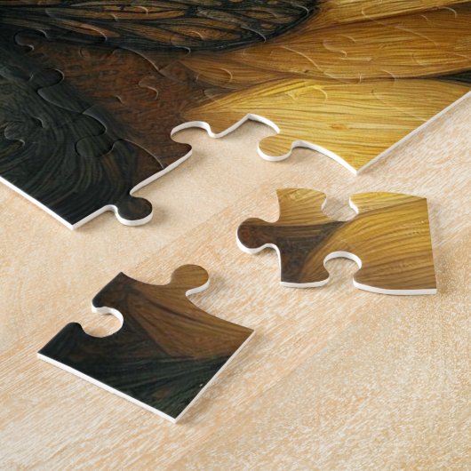 Sprookje Slapen in een Zonnebloem Legpuzzel (Zijkant)