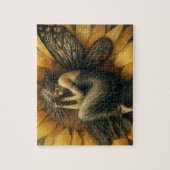 Sprookje Slapen in een Zonnebloem Legpuzzel (Verticaal)