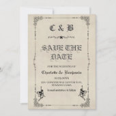  sprookje Smerybook Weddenschap Bewaar de datum Save The Date (Voorkant)