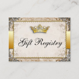  Sprookje Storybook Huwelijkscadeau Registry Informatiekaartje