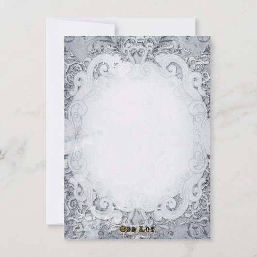 sprookje Storybook Weddenschap Gray Kaart (Achterkant)