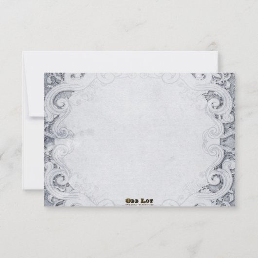  sprookje Storybook Weddenschap RSVP Grey (Achterkant)