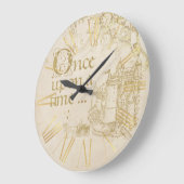 Sprookje Thema Kasteel Carriage Gold Grote Klok (Hoek)