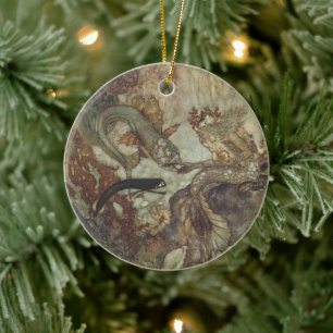 Sprookje uit het verleden, De zeemeermin door Edmu Keramisch Ornament