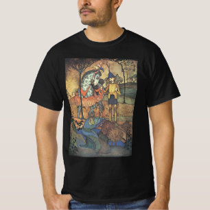 Sprookje uit het verleden, een dappere ridder en d t-shirt