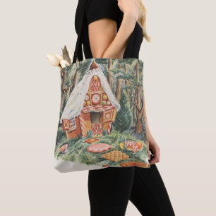 Sprookje uit het verleden, Hans en Grietje snoephu Tote Bag