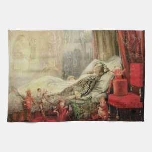 Sprookje uit het verleden, het materiaal waarvan d theedoek