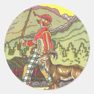 Sprookje uit het verleden, Jongen en de Noordenwin Ronde Sticker