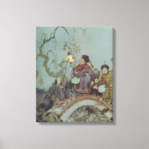 Sprookje uit het verleden, Nachtegaal door Edmund  Canvas Afdruk