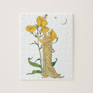 Sprookje uit het verleden, teunisbloem, Walter Cra Legpuzzel