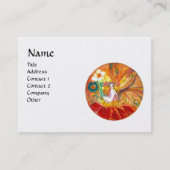 SPROOKJE VAN BLOEMEN Fantasy Rood Geel Wit Parel Visitekaartje (Voorkant)