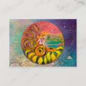 SPROOKJE VAN DE ZONNEBLOEMEN geel roze blauwe schi Visitekaartje (Achterkant)