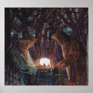 Sprookje van Koningen Mikalojus ciurlionis     Poster